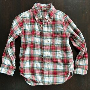 GAP Red and Blue Plaid Button Down Shirt